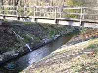 Bachlauf Durchfluss messen Hochwasserschutz