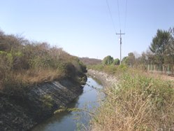 Irrigation channel flow measurement